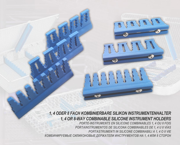 1-fold, 4-fold o 8-fold silicona flexible-holder para tamiz cesta catálogo serie